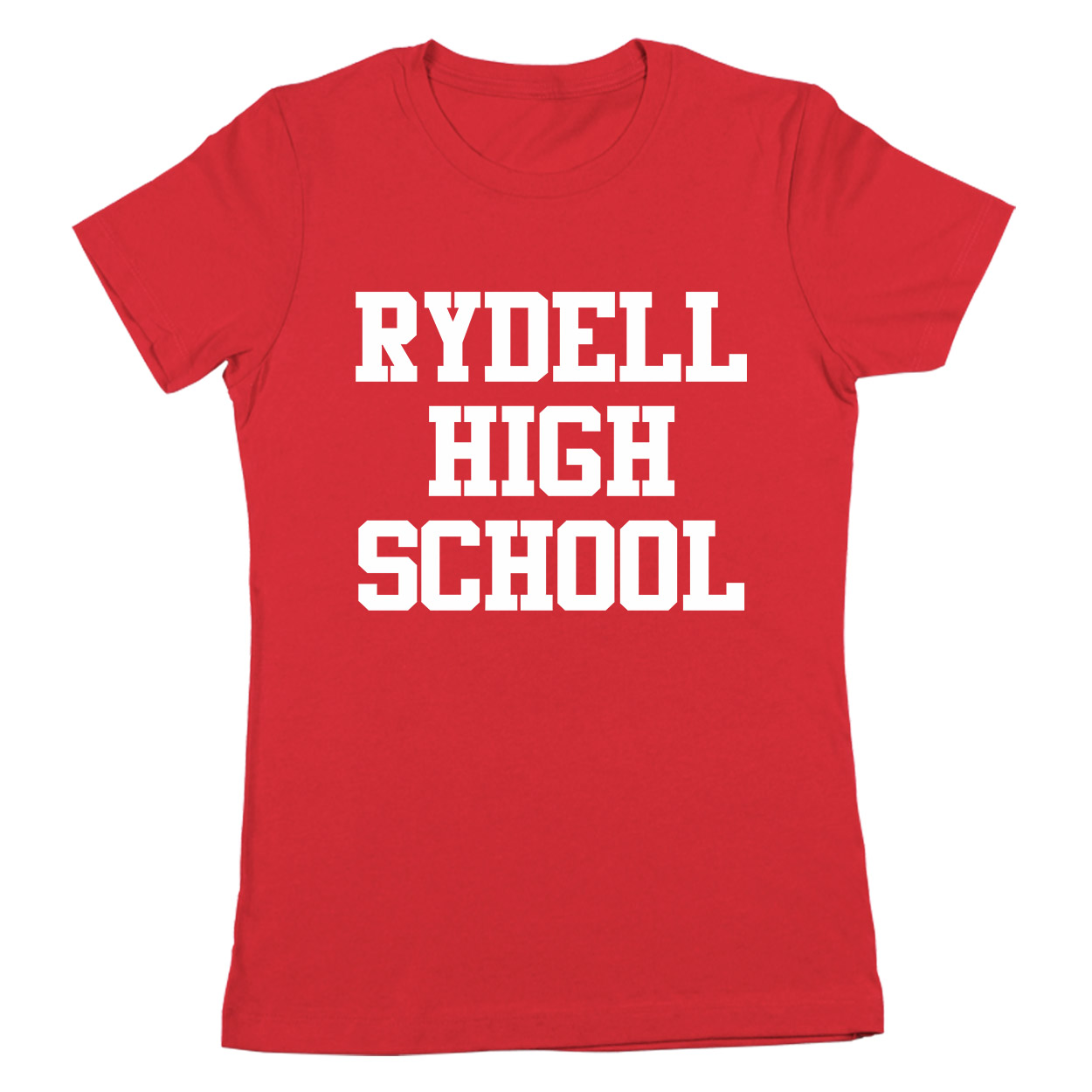 Rydell High School Funny Retro Grease Movie Dance Red Basic Women/'s T-Shirt
